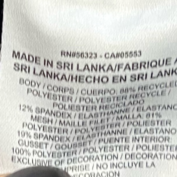 Nike Dri Fit low rise crop capri leggings black blue green mesh xs 19” inseam - Picture 6 of 10